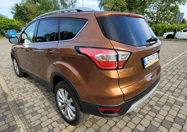 Ford Kuga cena 73900 przebieg: 62000, rok produkcji 2017 z Puławy małe 781